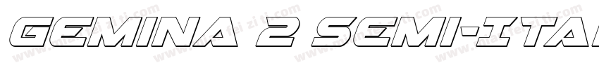 Gemina 2 Semi-Italic字体转换